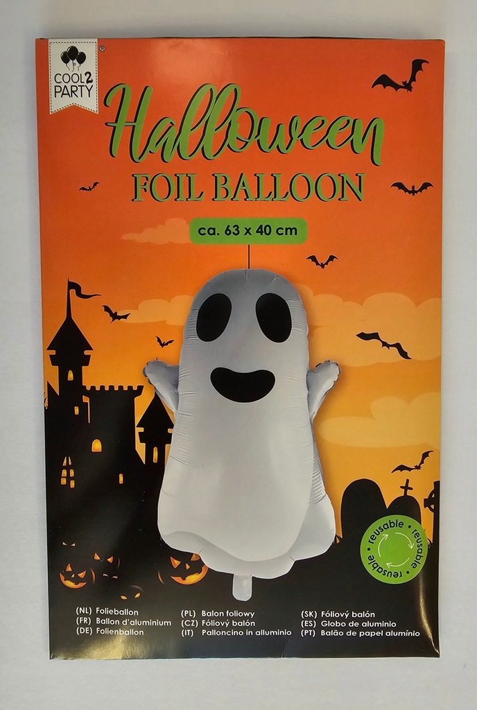 Balon Foliowy Halloween Dekoracja Przyjęcie Duszek