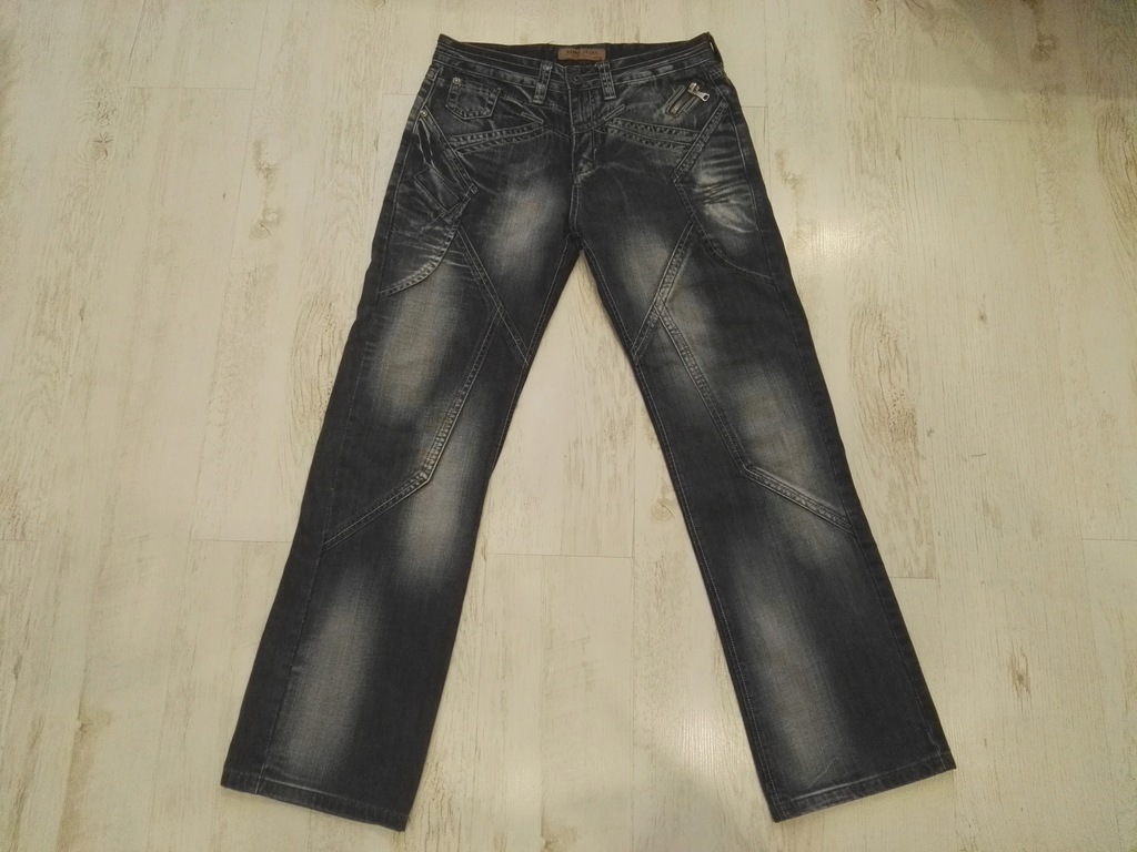 Oryginalne modne spodnie męskie DZIRE -gruby jeans