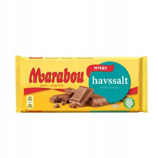 Marabou Havssalt- mleczna czekolada z kawałkami soli morskiej 185g