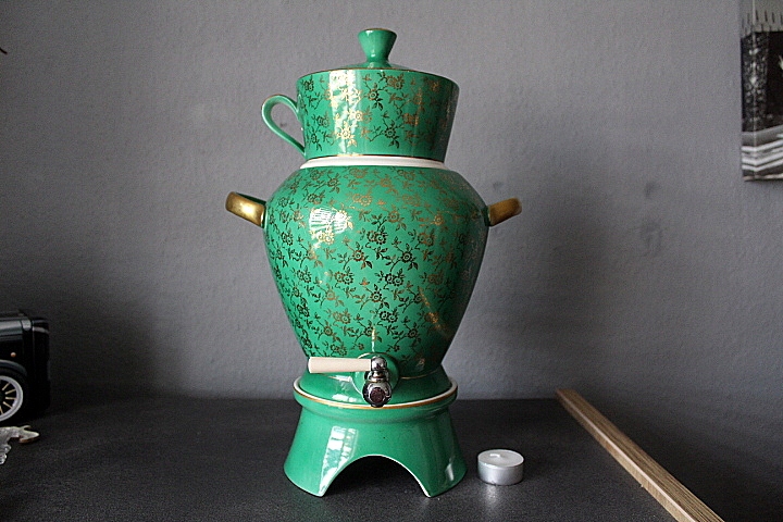 VINTAGE,PORCELANOWY SAMOWAR, DESIGN Z EPOKI ,PM 24/358