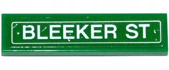 LEGO TILE 1x4 DROGOWSKAZ 2431pb433 z 76058