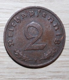 2 REISCHPFENNIG 1939 F