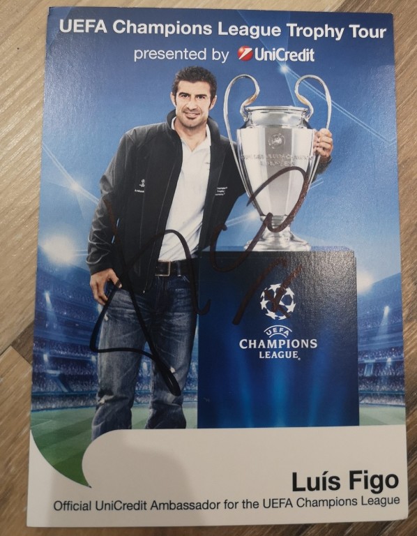 Zdjęcie Luís Figo z autografem ! Real Madryt