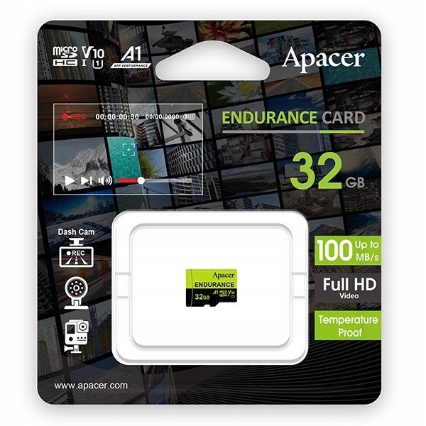 Apacer Karta pamięci Endurance, 32GB, micro SDHC, AP32GEDM0D05-R, UHS-I U3
