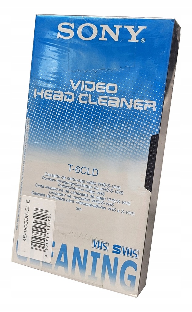 Kaseta Czyszcząca VHS Sony Video head cleaning T-6