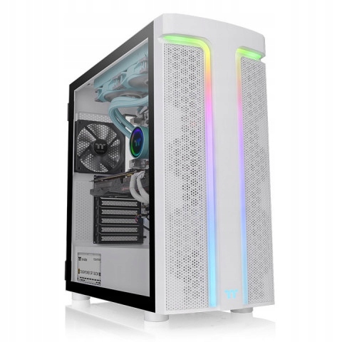 THERMALTAKE H590 SNOW TEMPERED GLASS ARGB PODŚWIET