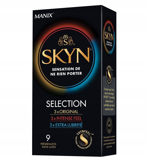 Prezerwatywy SKYN Selection 9 sztuk 3 rodzaje
