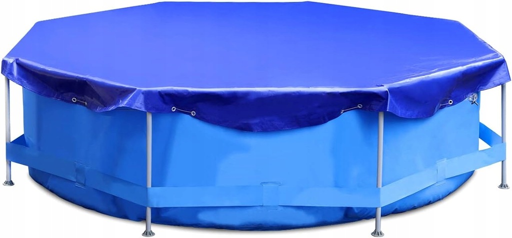 Sekey Okrągła osłona basenu plandeka basenowa 183-244 cm niebieska