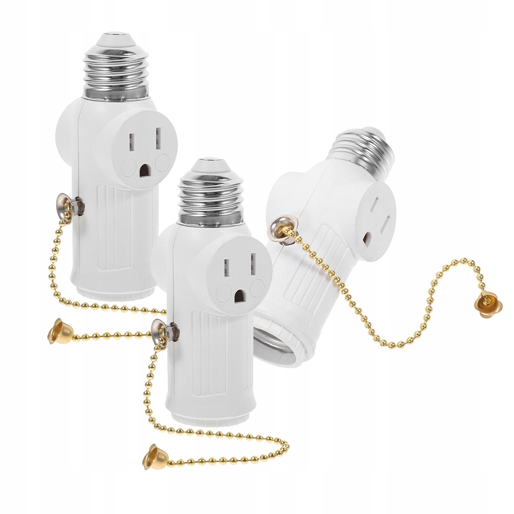 LAMP ADAPTER SOCKET PLUG 3 PCS