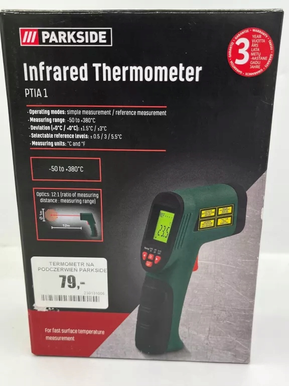 TERMOMETR NA PODCZERWIEŃ PARKSIDE PTIA A1 PUDEŁKO