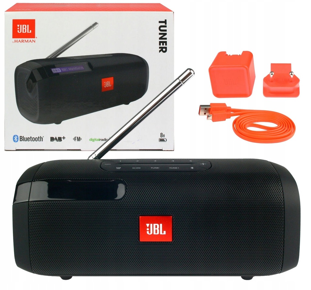JBL TUNER Przenośny głośnik Bluetooth z radiem FM 9350666484