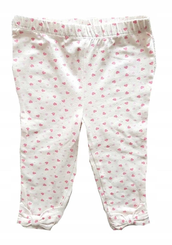Disney Baby spodnie getry serudszka kokardki 74/80