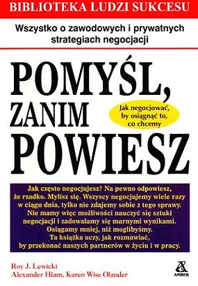 POMYŚL, ZANIM POWIESZ R. J. Lewicki A. Hiam