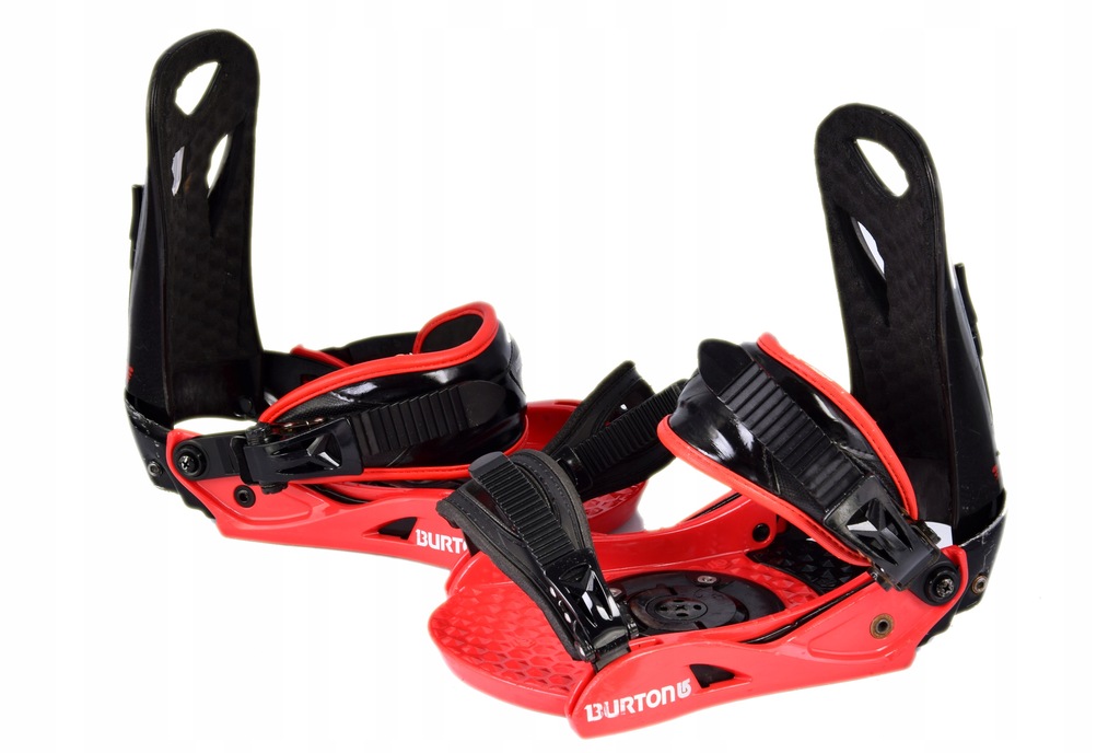 WIĄZANIA SNOWBOARDOWE BURTON PROGRESSION czerwone r.M db stan