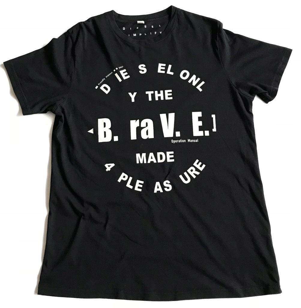 DIESEL SIMPLIFY _ T-SHIRT _ ONLY THE BRAVE _ M