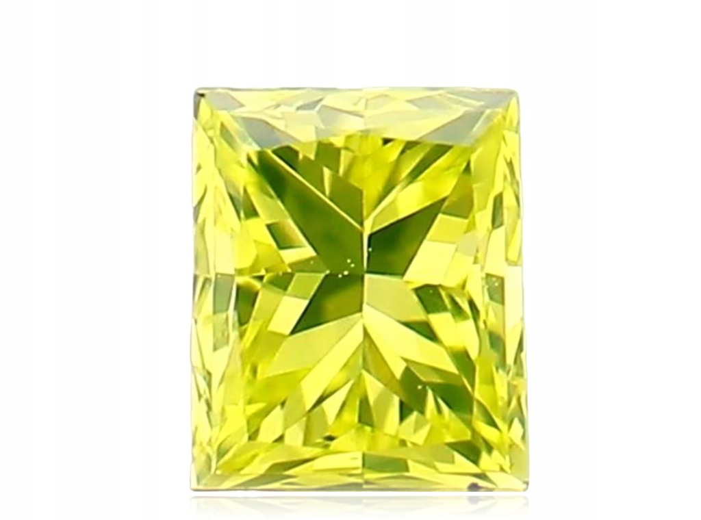 Diament 0.14ct Żółty Princess VS1