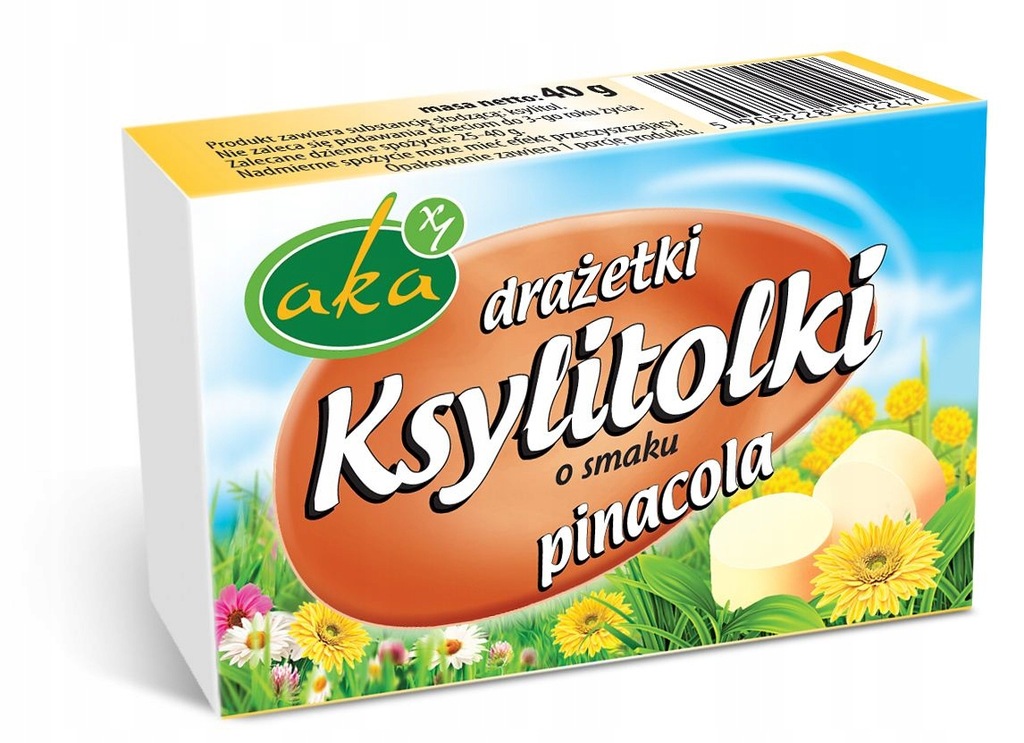 Ksylitolki drażetki pudrowe pinacola (mix ananas-k