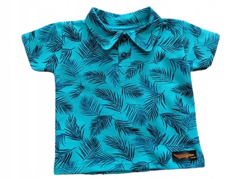 Bawełniana koszulka T–shirt Polo Summer palmy 104