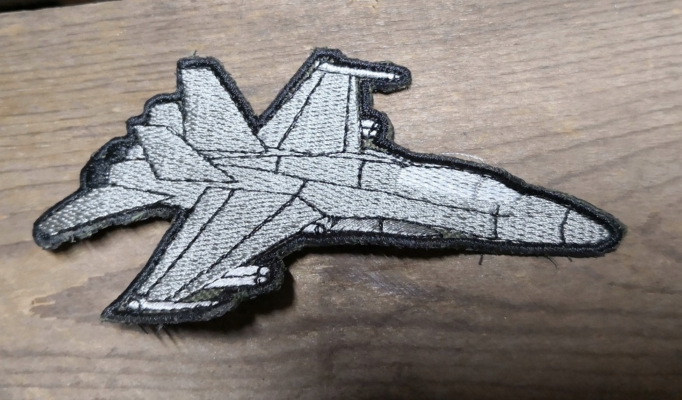 Samolot F16 Odrzutowiec Naszywka Patch Badge Milit
