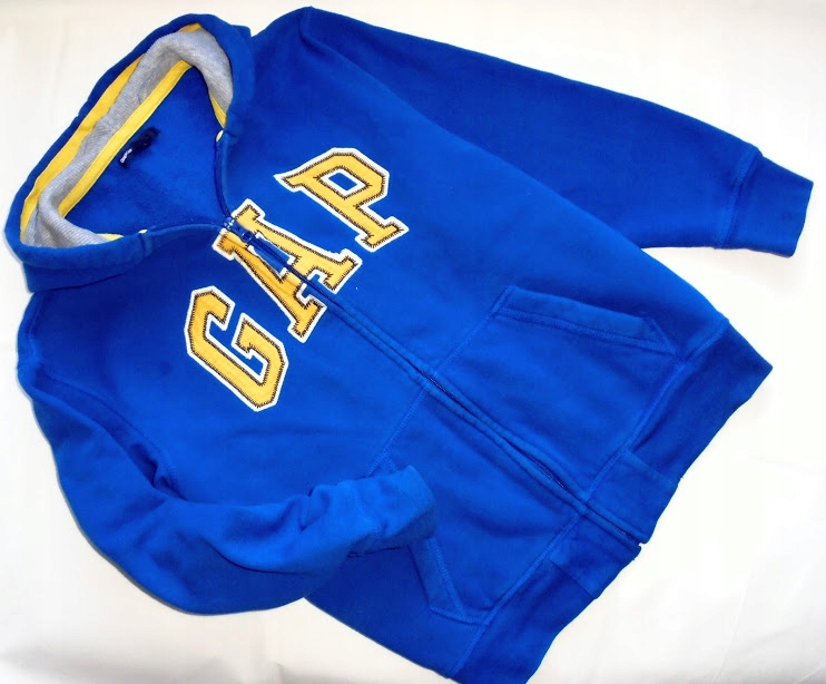 GAP świetna bluza z kapturem LOGO 140-146