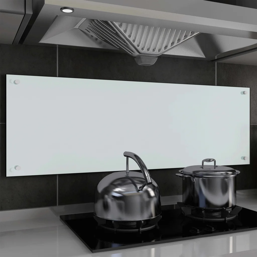 Panel ochronny do kuchni, biały, 120x40 cm,