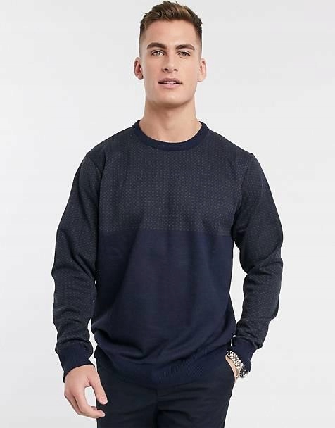 FM16003 French Connection SWETER GRANATOWY M