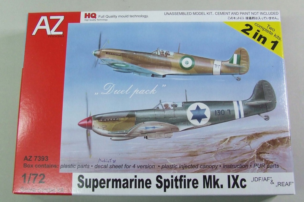 Spitfire Mk.IXc IDF/AF REAF AZ7393 1/72 -2 MODELE