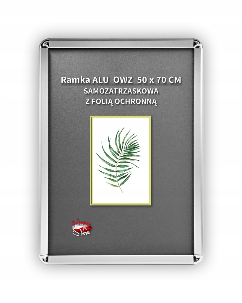 RAMKA Rama ALUMINIUM zatrzaskowa OWZ A2+folia UV