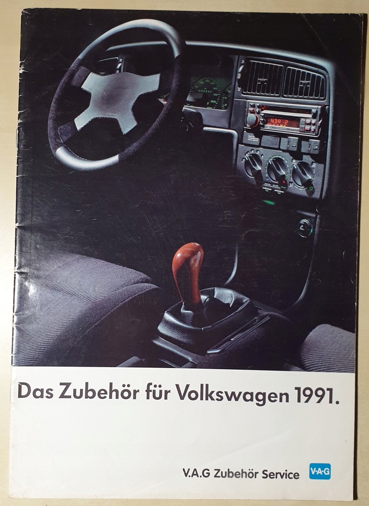 Prospekt Volkswagen 1991 r - wyposażenie dodatkowe