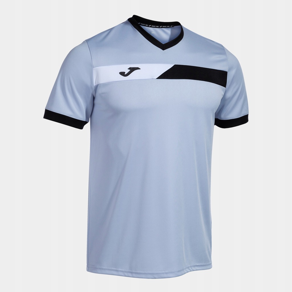 Koszulka męska Joma Court Short Sleeve T-Shirt sky blue/navy white XL