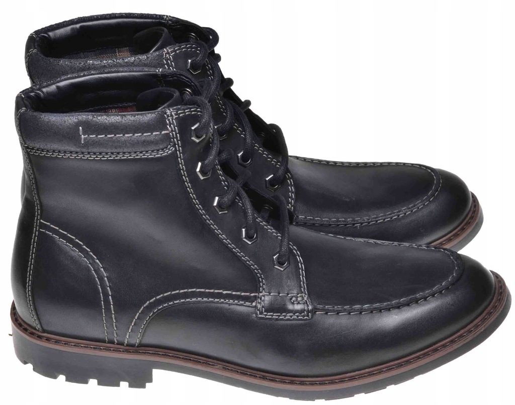 BOTKI CLARKS CURINGTON HIGH Black Leather 42,5