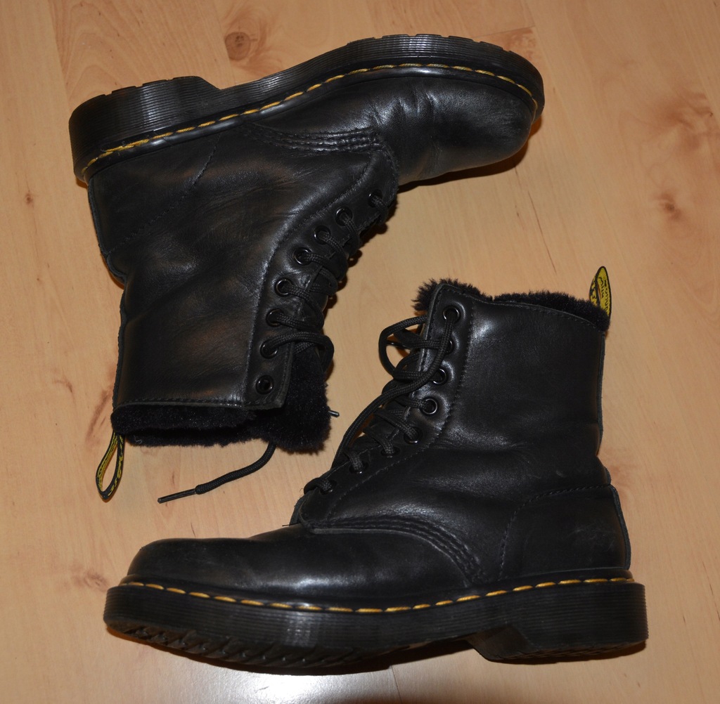 Buty Dr Martens trapery glany ocieplane skóra 4 37