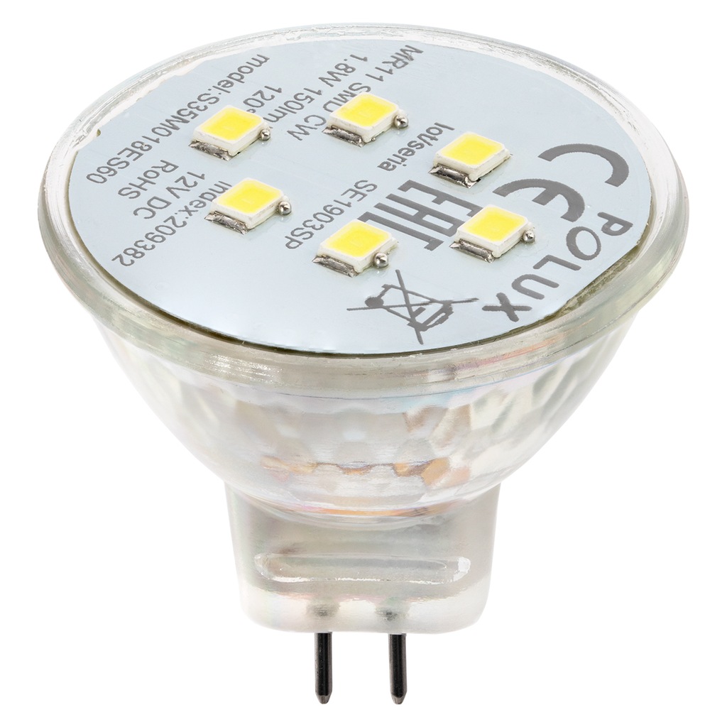 Żarówka LED MR11 1,8W 150lm 3000K 12V POLUX Ciepła