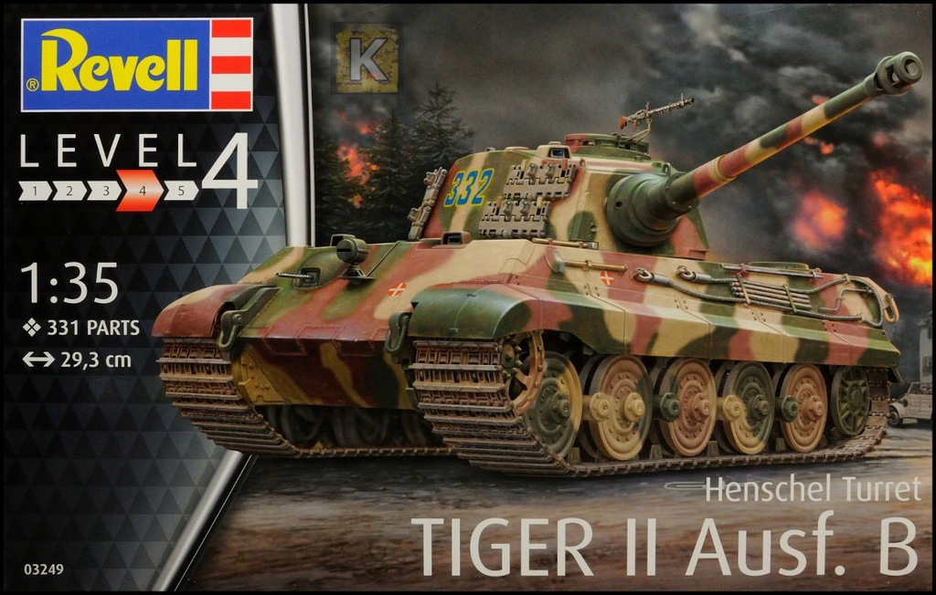 Купить Модель 1:35 Revell Tiger II Ausf. Б Хеншель 03249: отзывы, фото, характеристики в интерне-магазине Aredi.ru