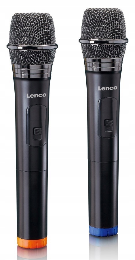 Lenco MCW-020BK - zestaw 2 dynamicznych mikrofonów bezprzewodowych
