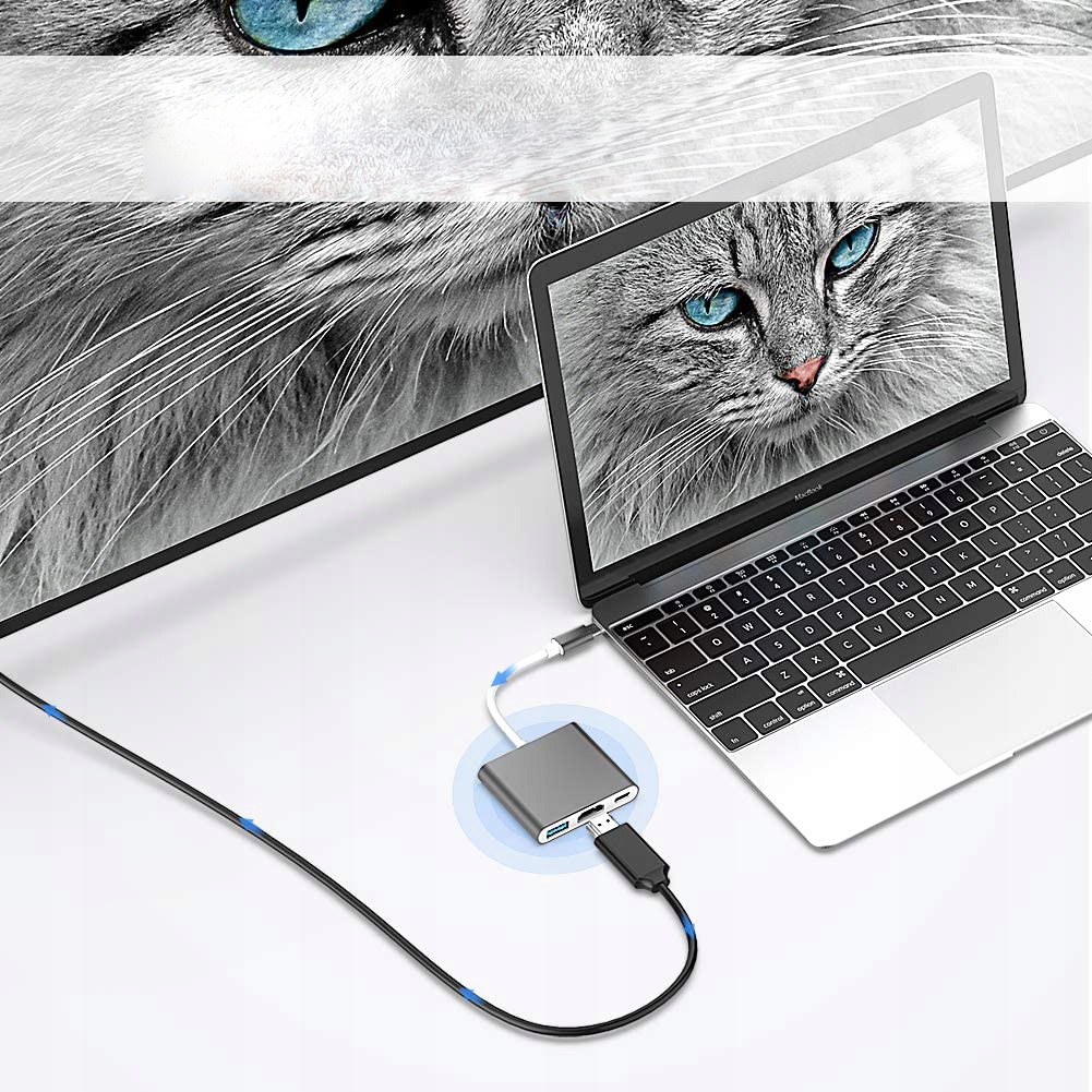 Купить АДАПТЕР ДЛЯ MacBook HUB АДАПТЕР USB-C HDMI 4K: отзывы, фото, характеристики в интерне-магазине Aredi.ru