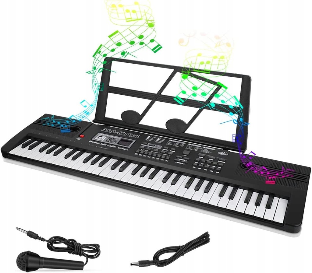 Keyboard MQ6104 klawiszy 61 12700829362 oficjalne archiwum Allegro