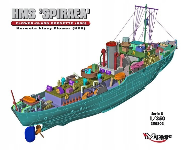 Купить Британский корвет HMS SPIRAEA Mirage Hobby 1:350: отзывы, фото, характеристики в интерне-магазине Aredi.ru