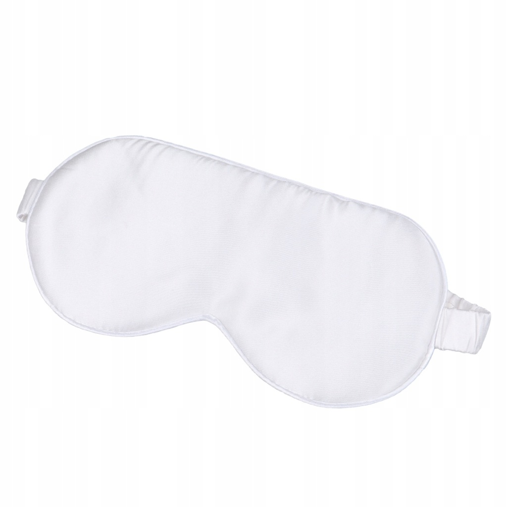 JEDWABNA OPASKA NA OCZY DO WYGODNA I ODDYCHAJĄCA (BIAŁA)