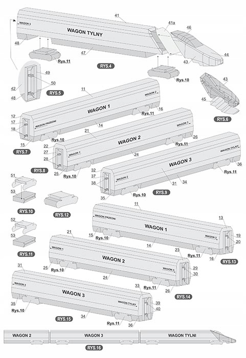 Купить Поезд SM#13 Pendolino, картонная модель: отзывы, фото, характеристики в интерне-магазине Aredi.ru