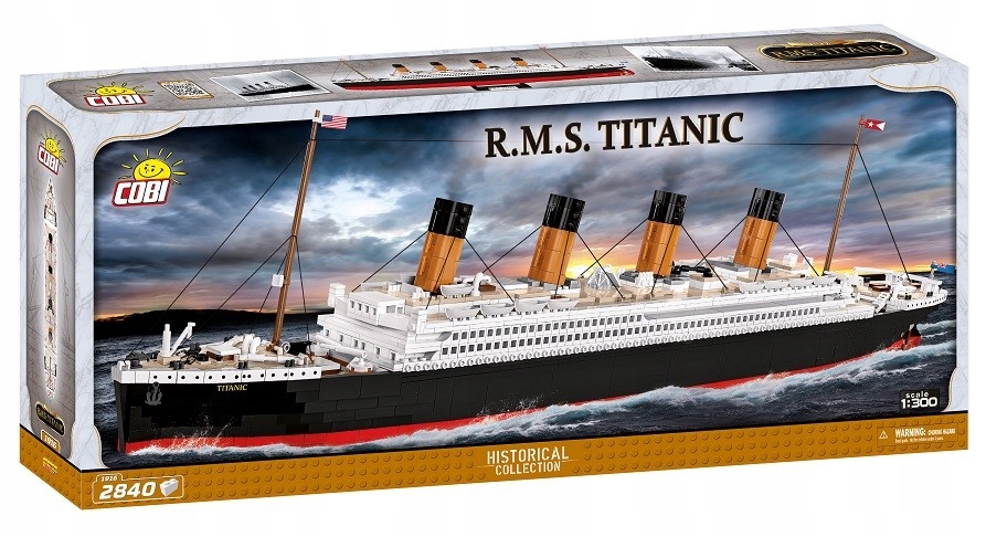 KLOCKI Statek R.M.S TITANIC 2840 KL 1916 COBI