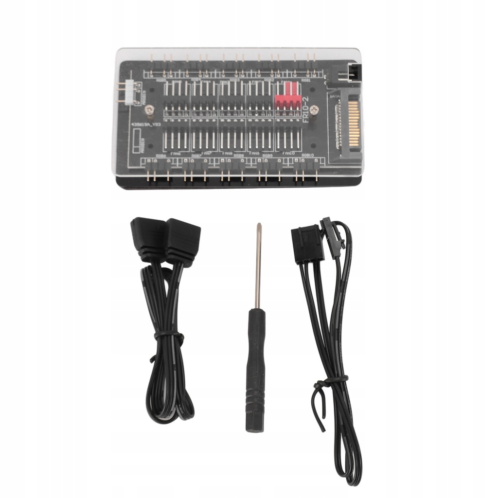 HUB WENTYLATORA 4PIN PWM 3PIN ARGB 10-KIERUNKOWY MAGNETYCZNA