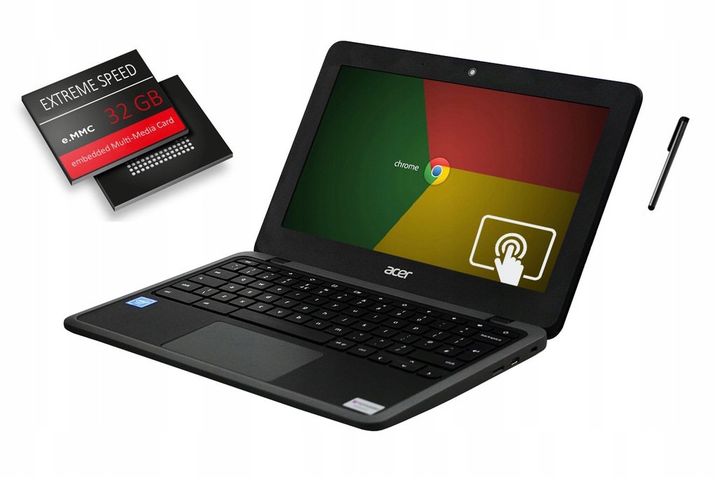 Laptop ACER Chromebook C732 4GB KAMERA BT DOTYKOWY