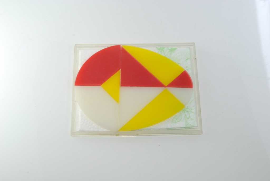 JAJKO KOLUMBA układanka tangram lat70 pamiątka PRL