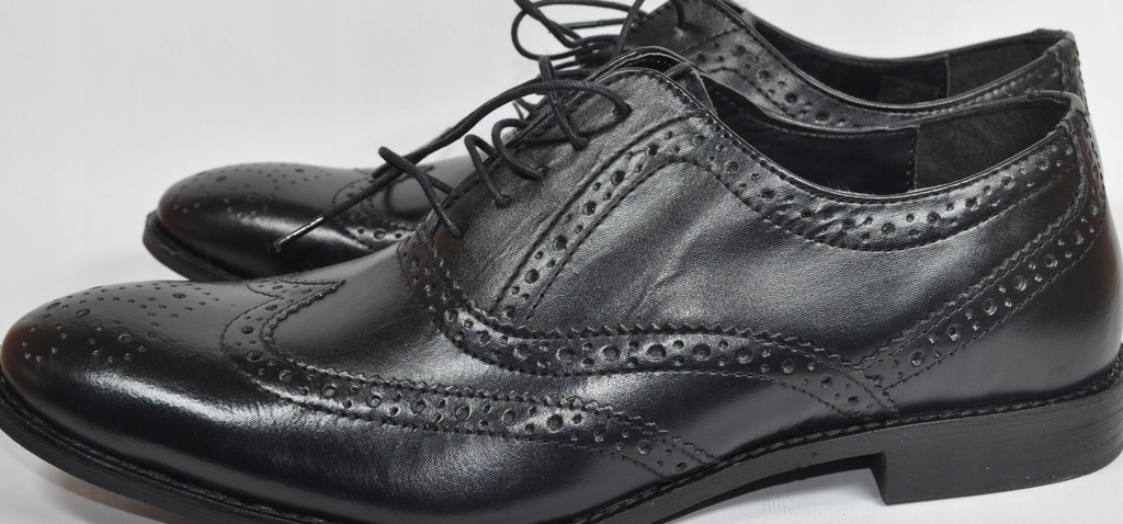ELEGANCKIE PÓŁBUTY ASOS ZE SKÓRY NATURALNEJ R. 44