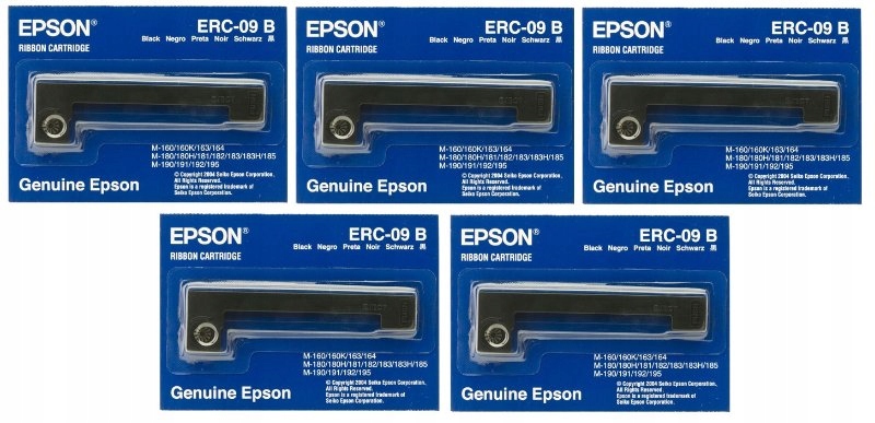 Купить ЛЕНТА ОРИГИНАЛЬНАЯ EPSON ERC-09B C43S015354 5 шт: отзывы, фото, характеристики в интерне-магазине Aredi.ru