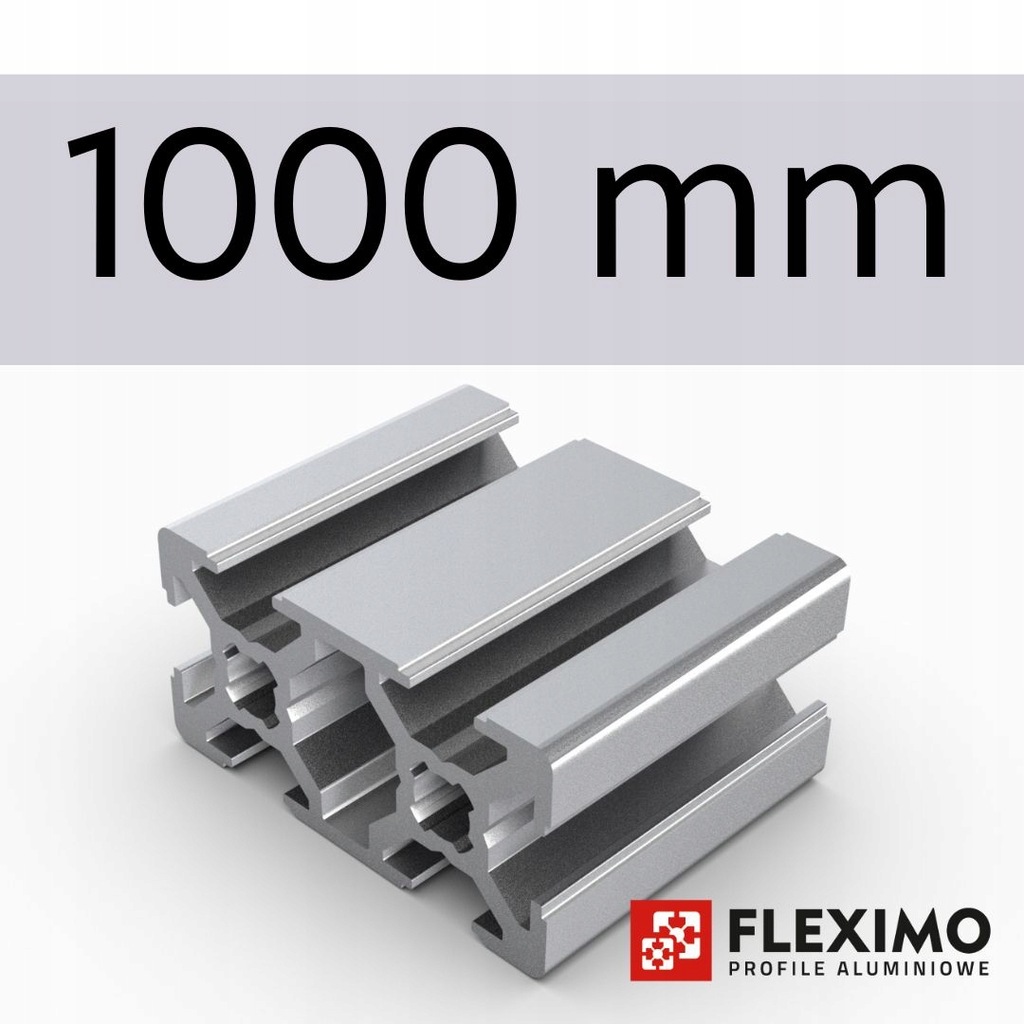 Profil aluminiowy konstrukcyjny 20x40 2040 1000 mm - 10862590052 ...