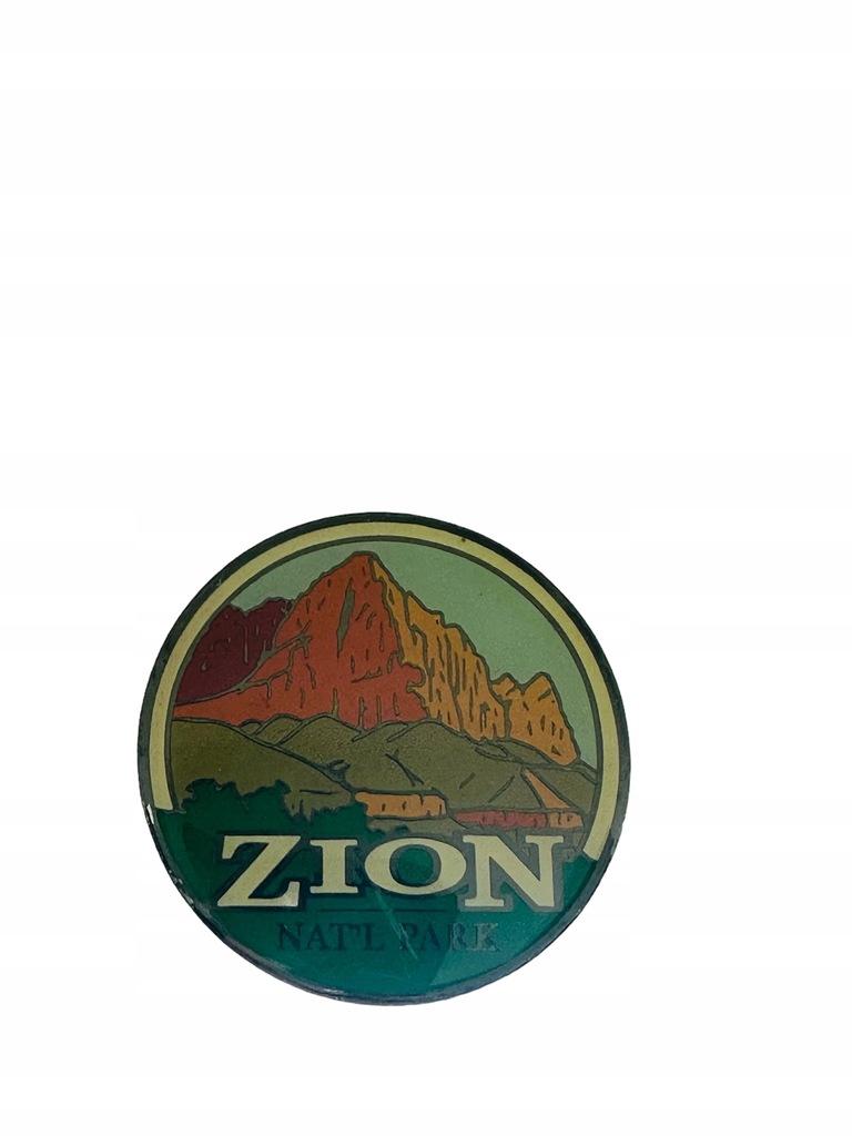 Magnes na lodówkę Magnez Zion park Stany Zjednoczone USA okrągły