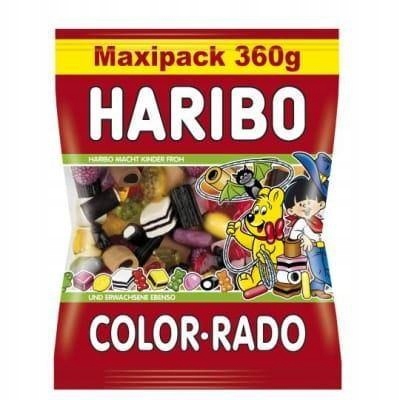 Haribo Color-Rado Żelki z lukrecją 360g żelkowa przekąska