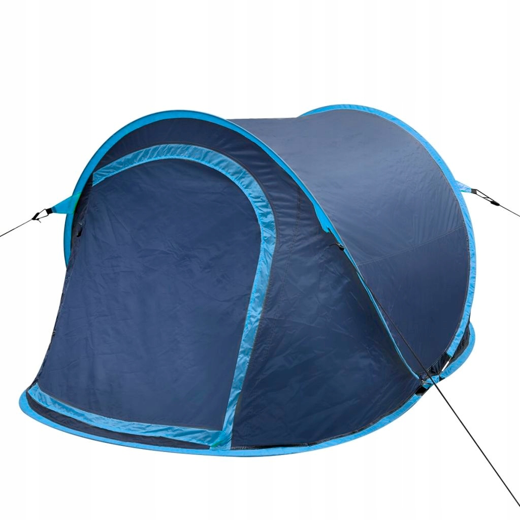Namiot campingowy dla 2 osób, granatowy/jasny nieb